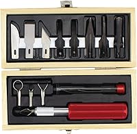 Vista 2 de Excelente equipo de cuchillo Hobby , madera (Woodworking Set madera (Wooden Chest))
