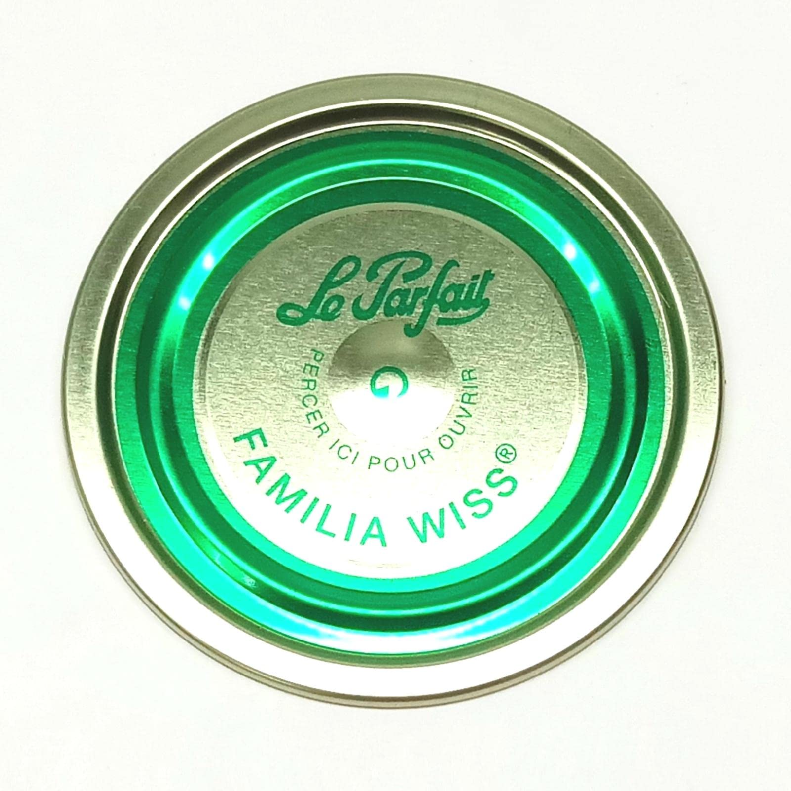 Le Parfait - Pack de 12 Terrines Familia Wiss - 350g & familia wiss - Boite de 12 capsules Familia Wiss - 100mm - Vert