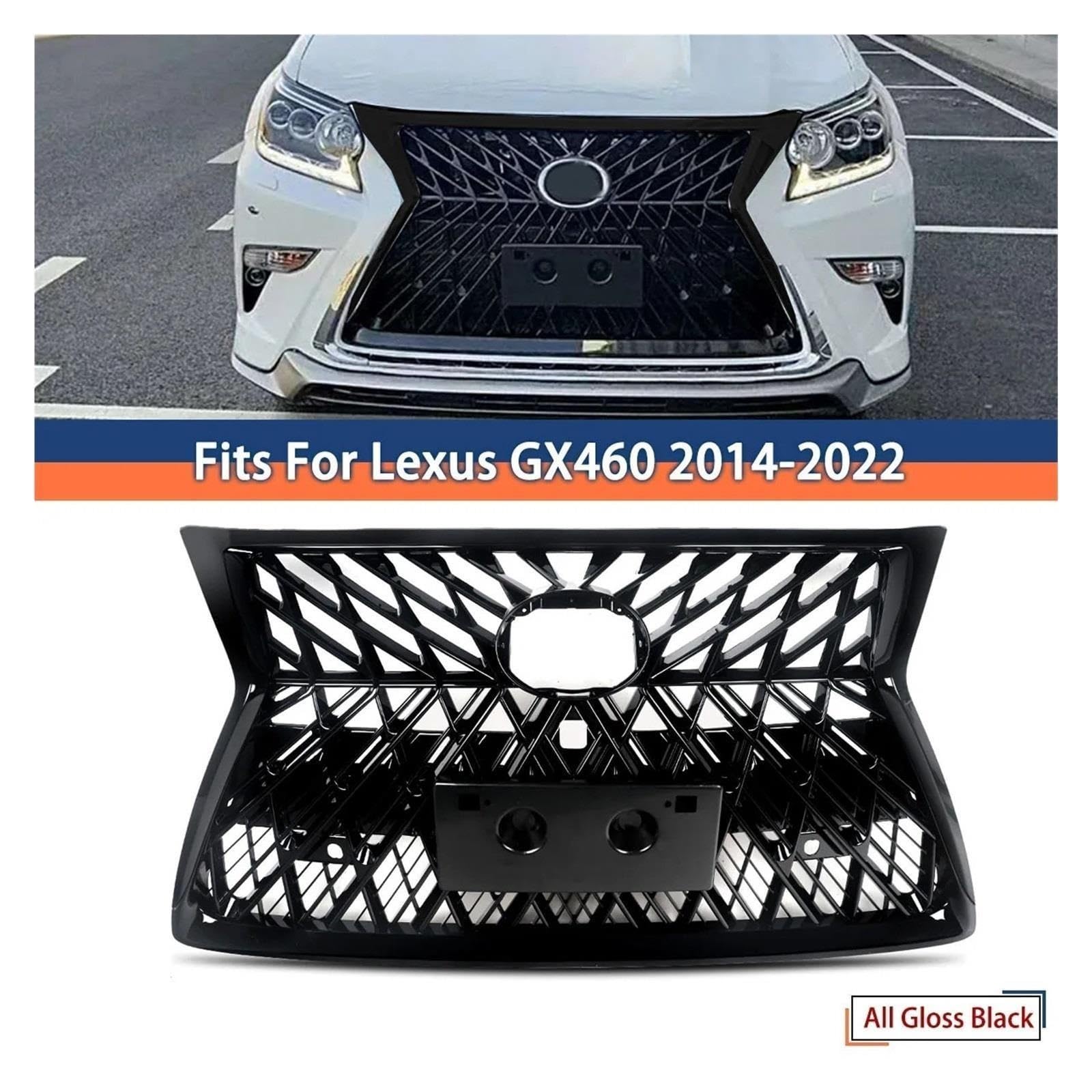 Błyszcząca Czarna Kratka Sport Lexus GX460 2014-2023