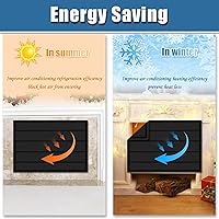 Vista 5 de Manta magnética para chimenea para pérdida de calor, cubiertas de chimenea para interiores, mantiene las corrientes de aire fuera, detiene