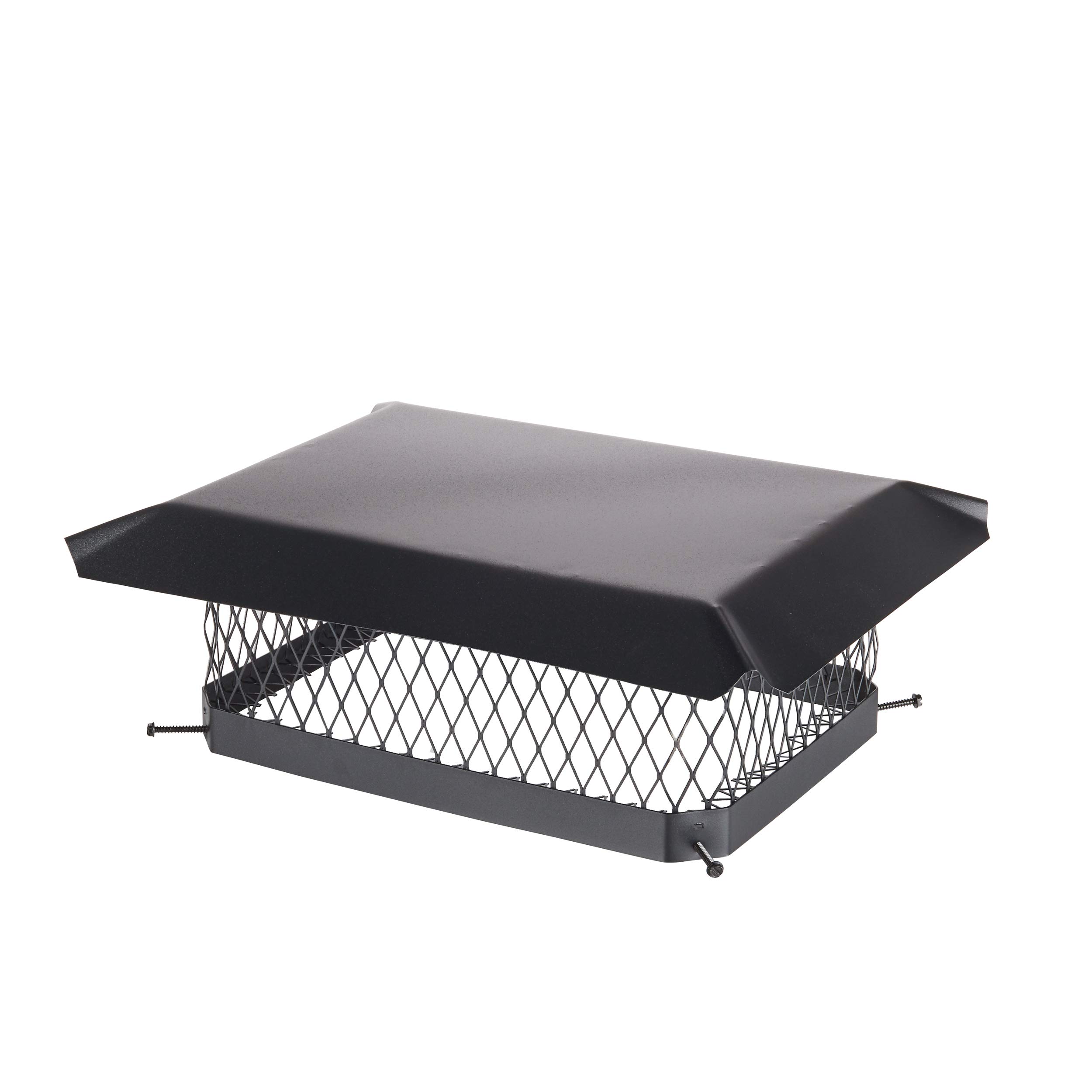 Shelter 13" x 18" Single Flue Bolt-On Chimney Cap, Fully Assembled, Galvanized Steel