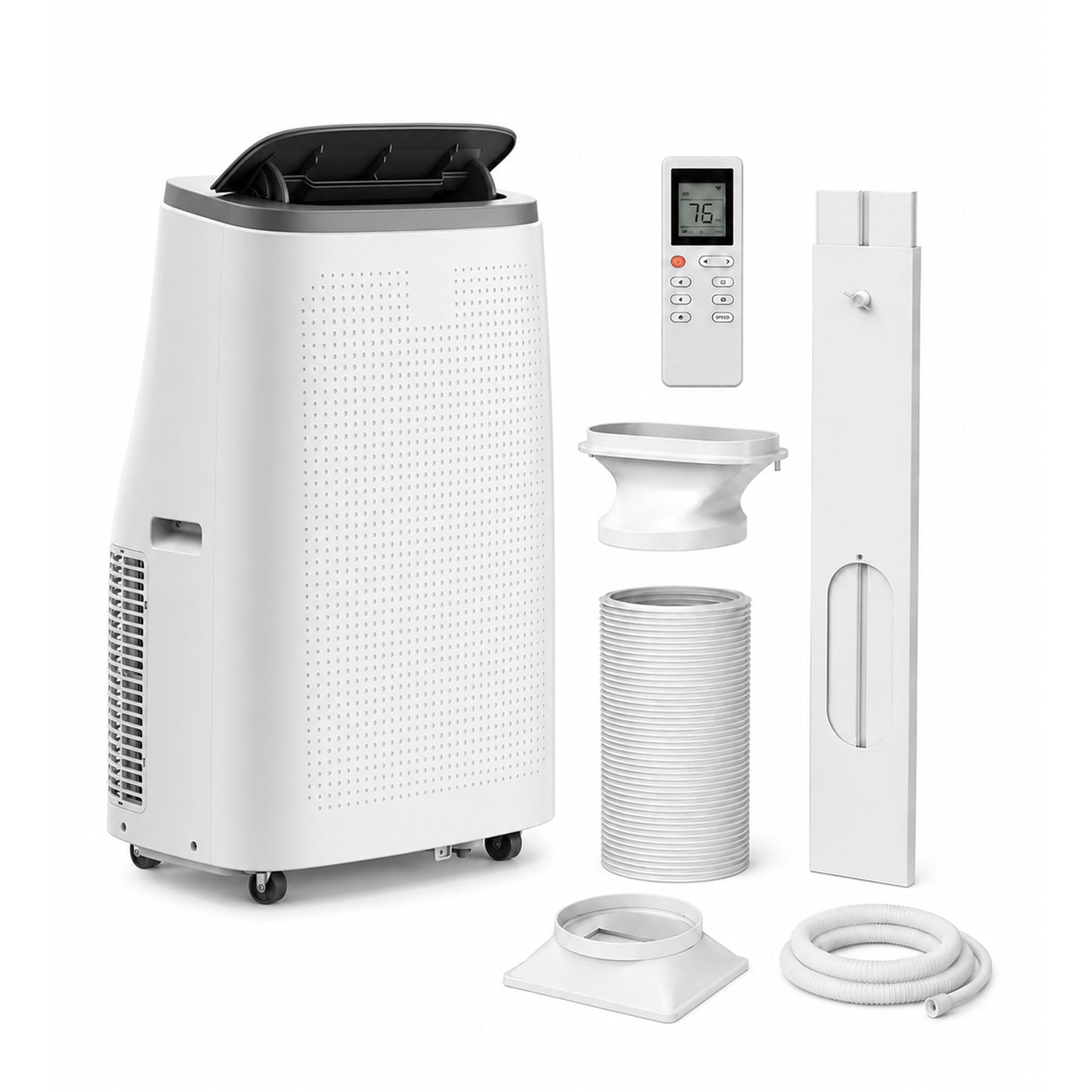 View 1 of (SEALED NEW 10/17/26) IDEALHOUSE 14,000 BTU Portable Air Conditioners, White