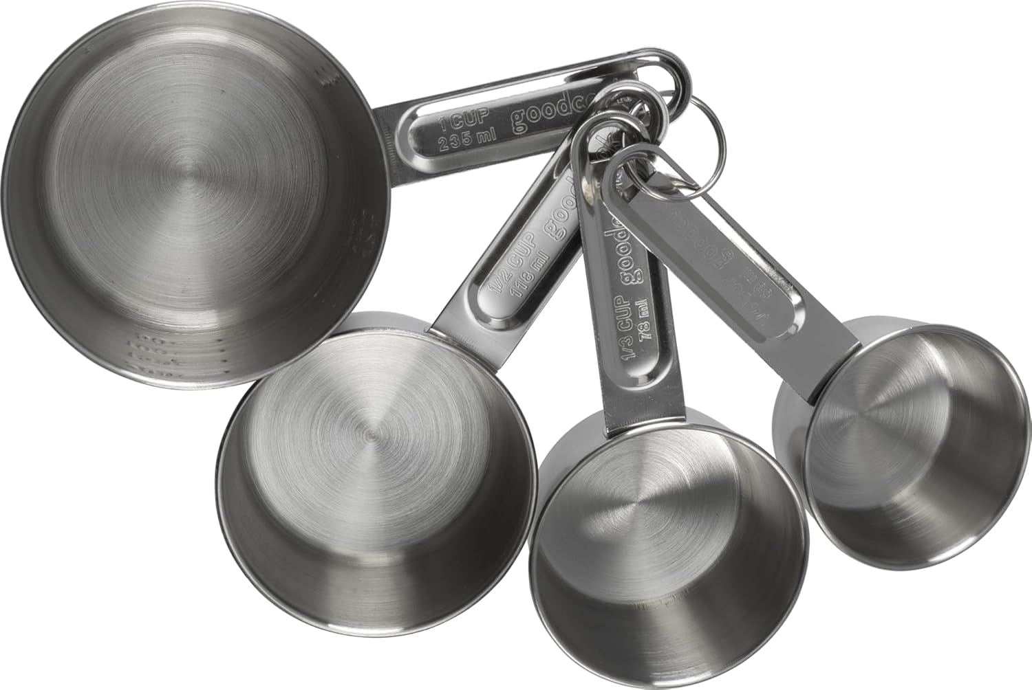 GoodCook Everyday Measuring Cups Stainless Steel