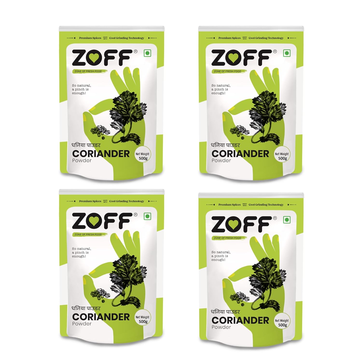 Zoff Coriander Powder Quality Dhaniya Powder, Naturally Processed