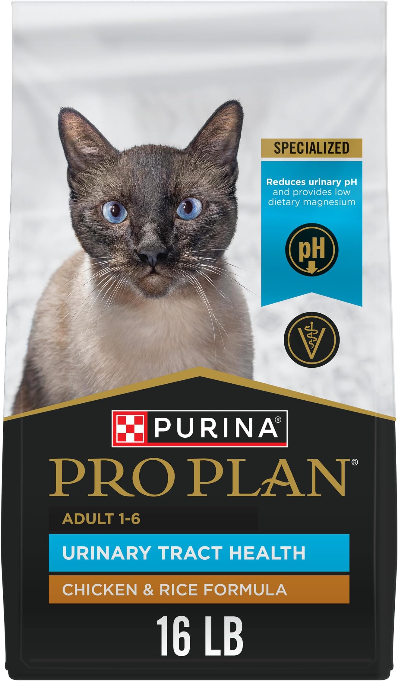 Urinary Tract Cat Food, Chicken & Rice Formula, 16 lb Bag