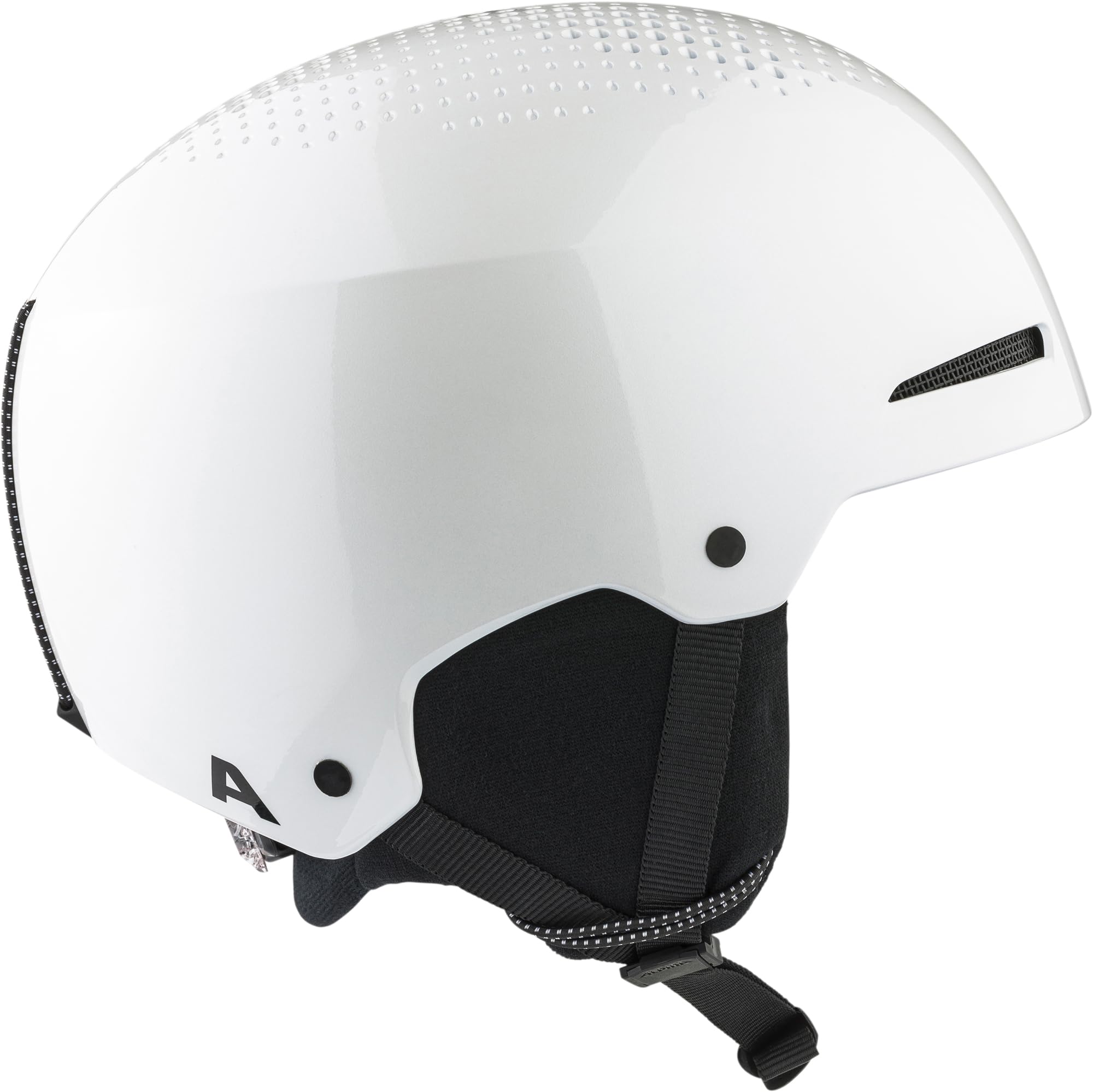 Alpina Arber – Wysokiej jakości i lekki kask narciarski dla dorosłych, z wyjmowanymi nausznikami, optymalna absorpcja wstrząsów, white-metallic gloss, S (51-55)