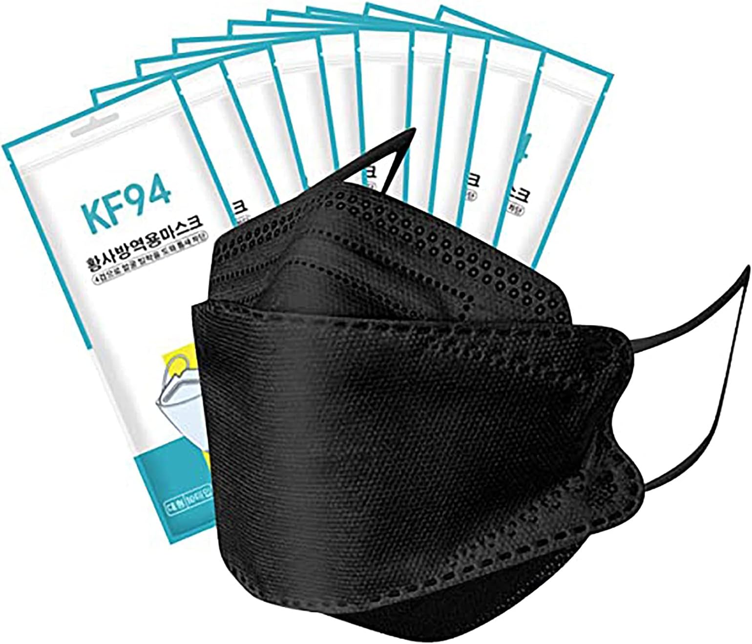 K_F_9_4_Mask Adults 10/50 Pack 3D Design 4-Layer Fish Type Mask for Men Women Outdoor