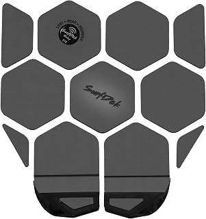 SurfDek Hex Tail Pad | Gunmetal/Black | Surfboard | Deck Pad | Traction Pad | Tail Pad | Manufactured In The UK