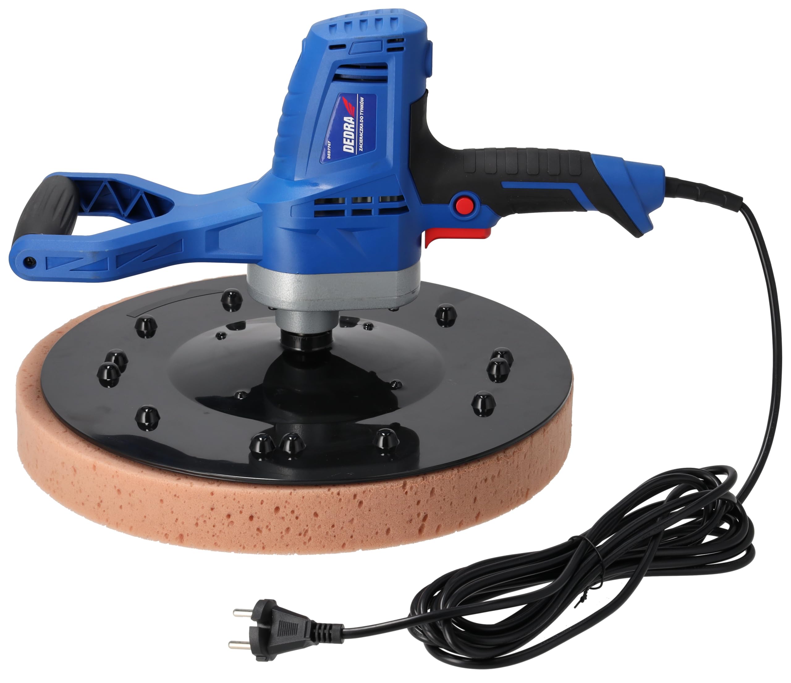 Macchina per la lavorazione dell'intonaco DEDRA forte 710 W, diametro del disco Ø 390 mm, 110 RPM, softgrip, un dispositivo multifunzionale per il trattamento di pareti o pavimenti