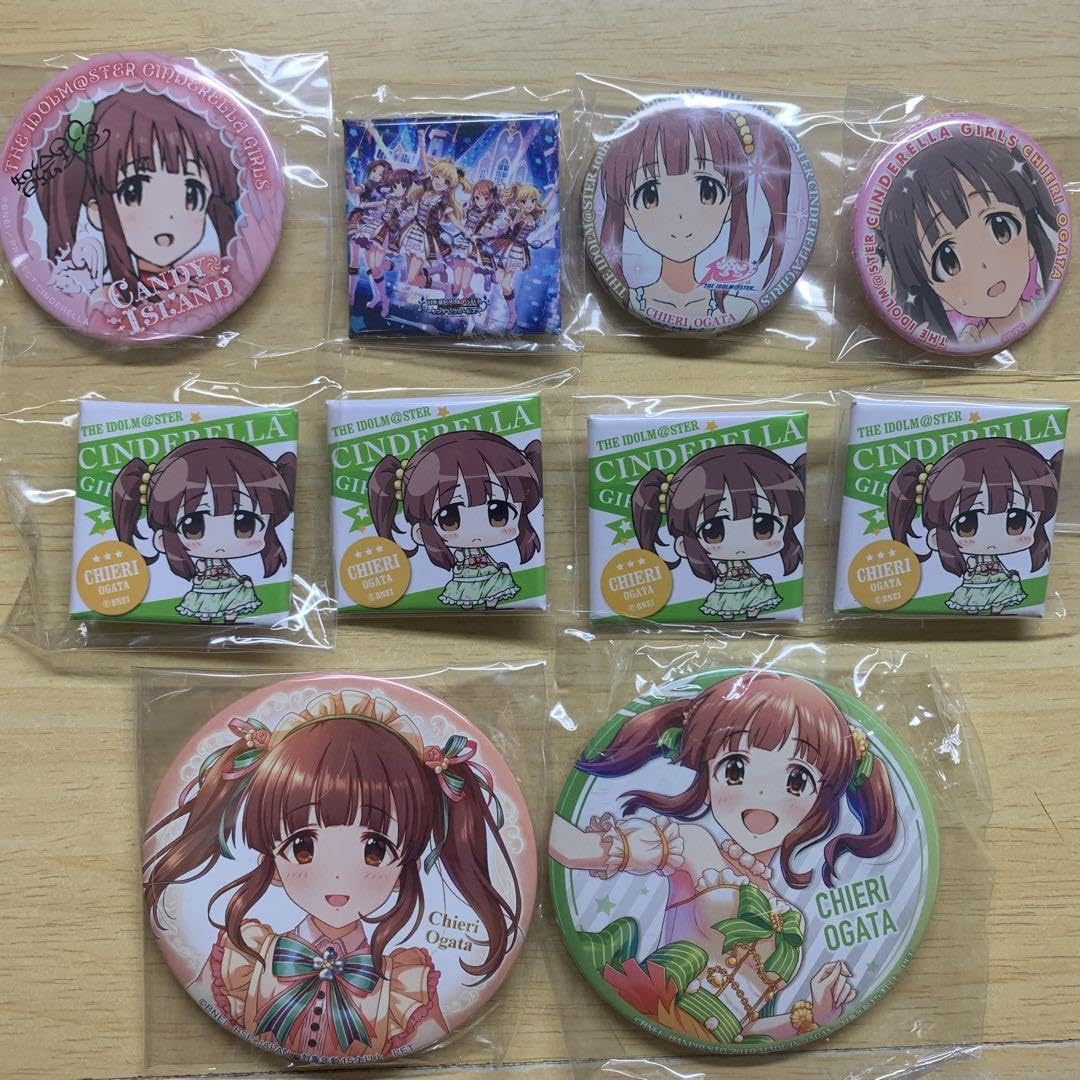 デレマス　デレステ　シンデレラガールズ　緒方智絵里　缶バッジ　24点セット アイドルマスター シンデレラガールズ ジュエリー缶バッジ 緒方