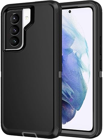 for Galaxy S21 Plus Case,Heavy Duty Shockproof Dust/Drop Poof 3 Layers Full Bady Protection Rugged Cover Case for Galaxy S21 Plus,Black