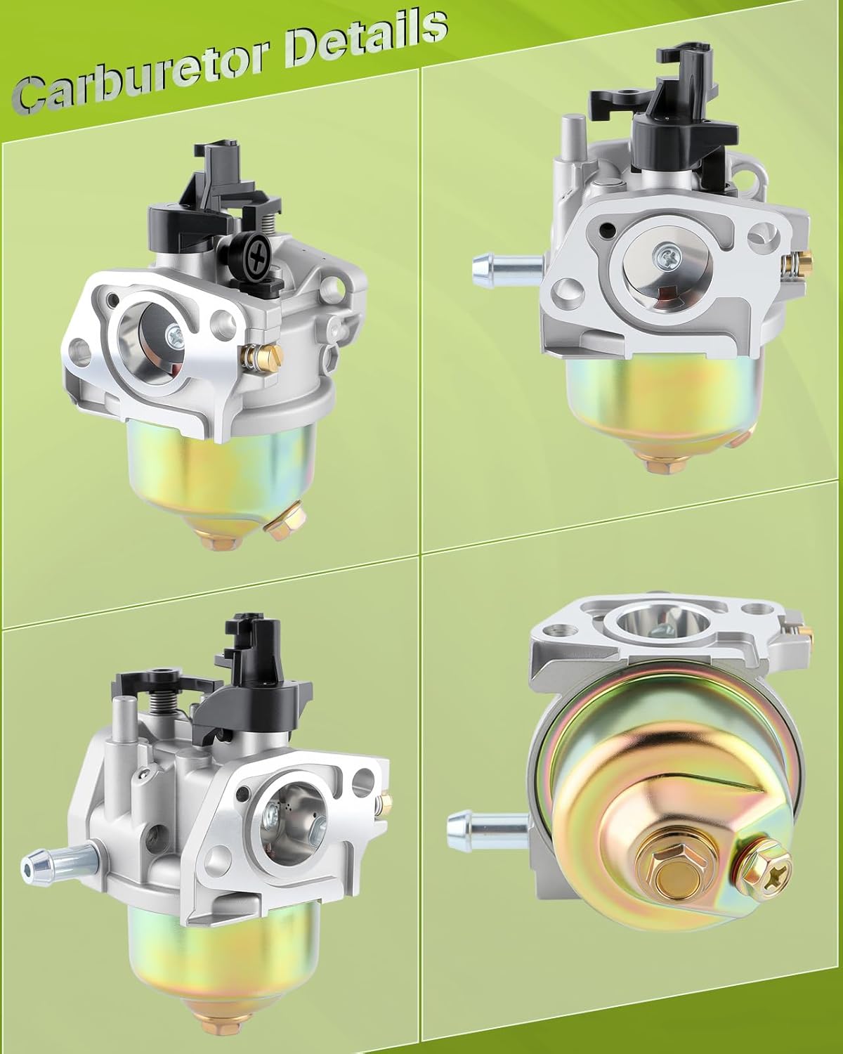 951-10310 Carburetor for MTD Troy Bilt Cub Cadet Yard Man Yard Machines Lawn Mower/Tractor, Log Splitter, Engine Replace 751-10310, with 951-10412B Air Filter & Housing Turn Up Kits