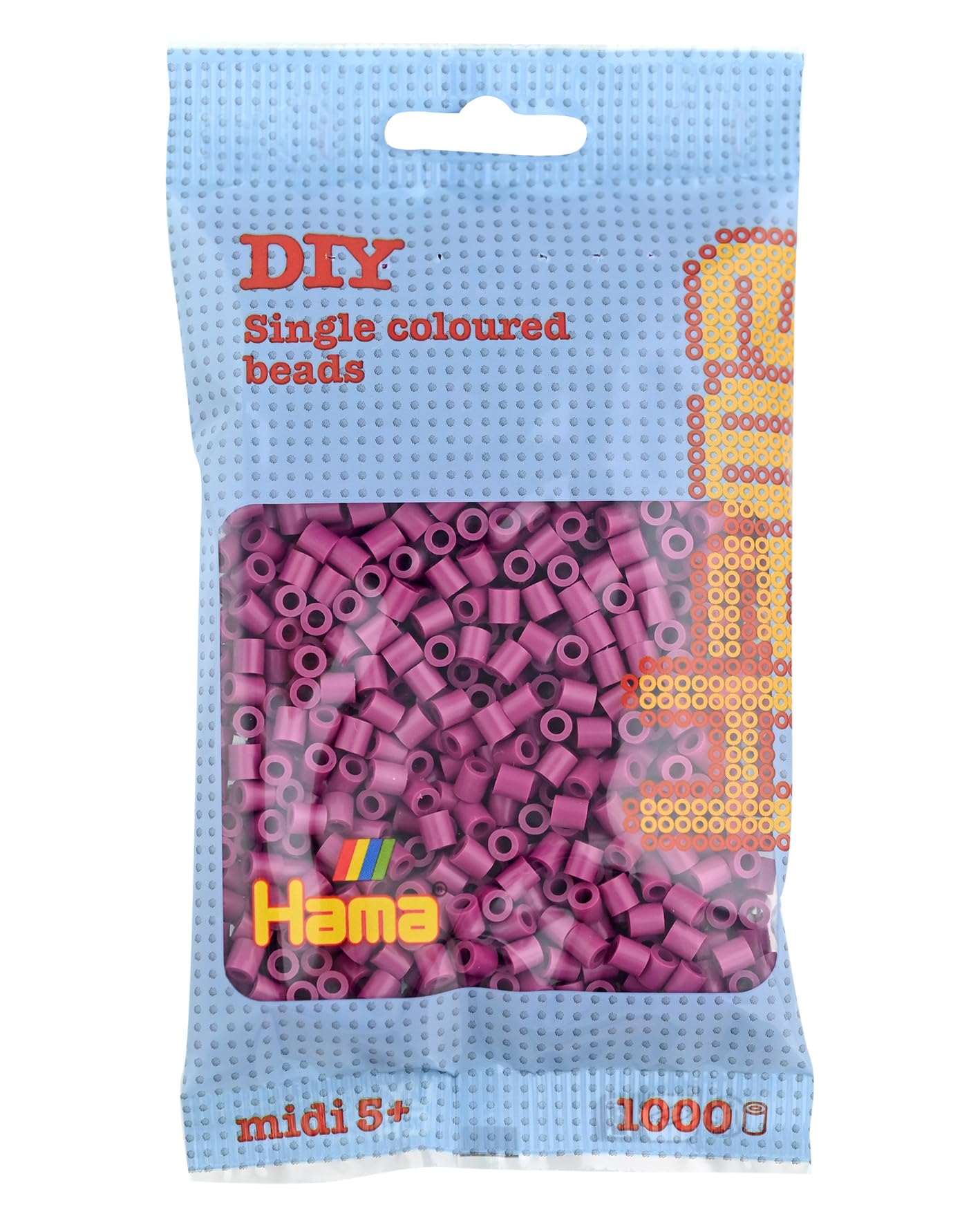 HAMA Bolsa de perlas | Aprox. 1000 cuentas midi fusibles para manualidades y mosaicos | Perlas de fusión para niños creativos 5+ | Juego de arte y decoración | Light Blue — view 59