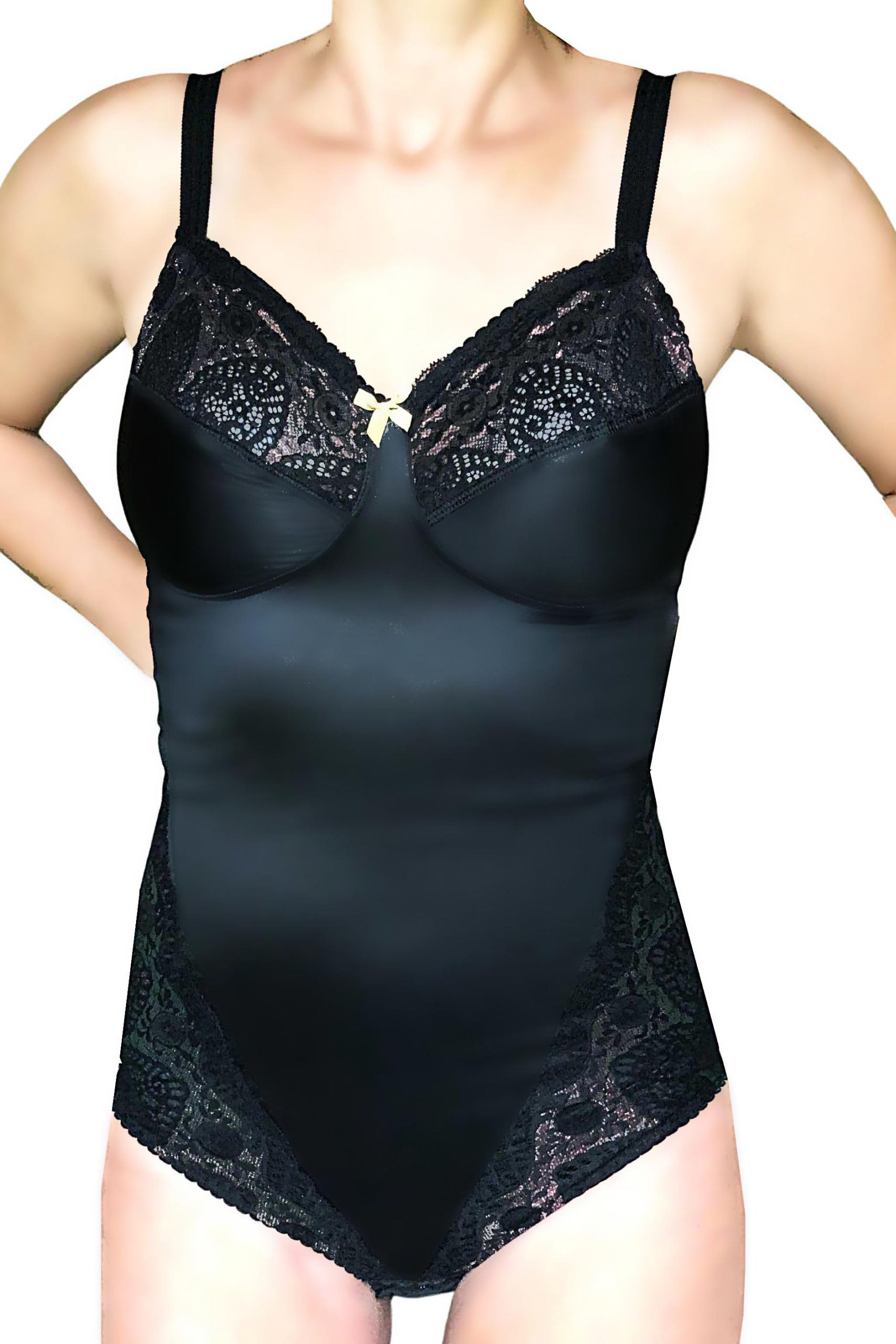 Body modellante contenitivo con pizzo. Tenuta medio/forte 715