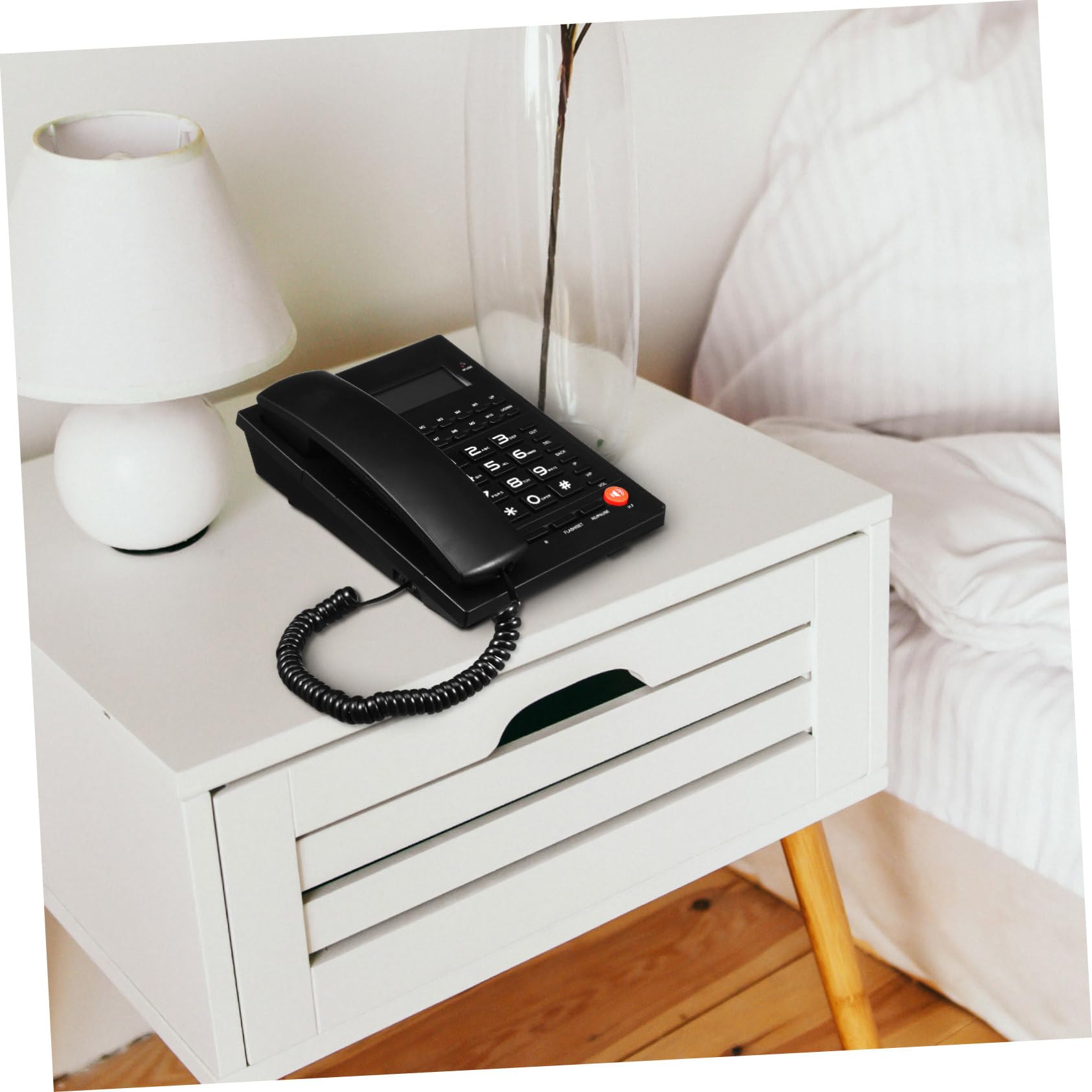 OSALADI Telefono Ufficio con Display Chiamante Design Professionale per Casa e Anziani Volume e Durabilità Telefono per Hotel e Ufficio
