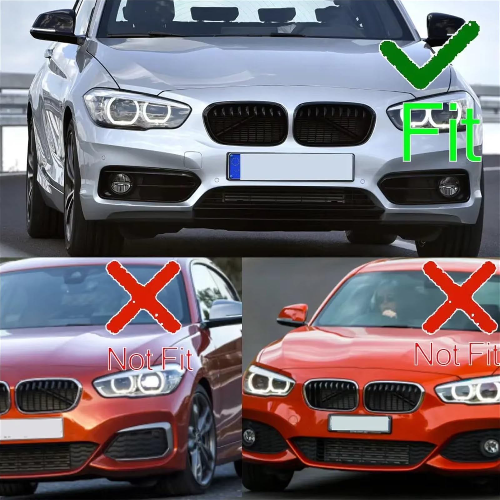 Per BMW Per F21 LCI Sport 2015-2018 Griglia Fendinebbia | 1 paio di griglie fendinebbia per paraurti anteriore OEM: 51117371667 51117371668