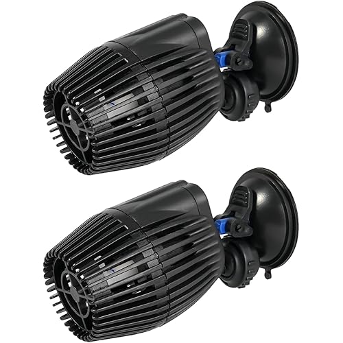 AQUANEAT 2 Pack Aquarium Circulation Pump,800 GPH Fish Tank Powerhead, Saltwater Wave Maker, Submersible Water Pump with Suction Cup