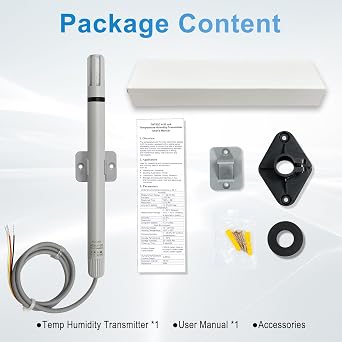 TZONE 4-20ma Temperature Humidity Sensor Temp Transmitter Analog Probe