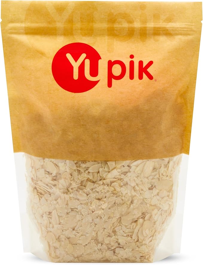 Yupik Blanched Sliced Almonds, Extra Thin, 1Kg, California Almonds
