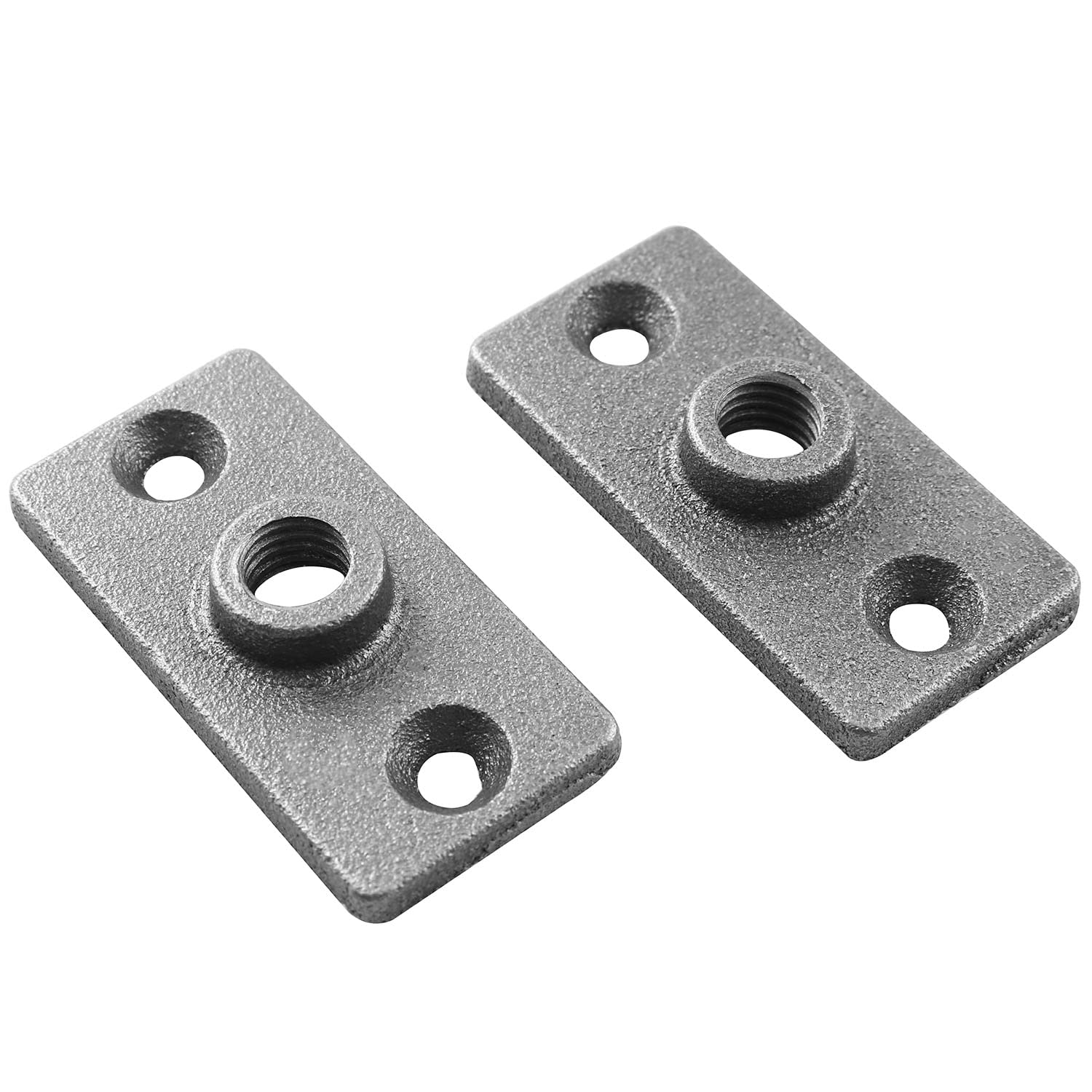 DGBRSM 2-Pack 3/8" Ceiling Flange Hanger – Threaded Galvanized Plate, Supports 500 LBS For Plumbing & Industrial Decor