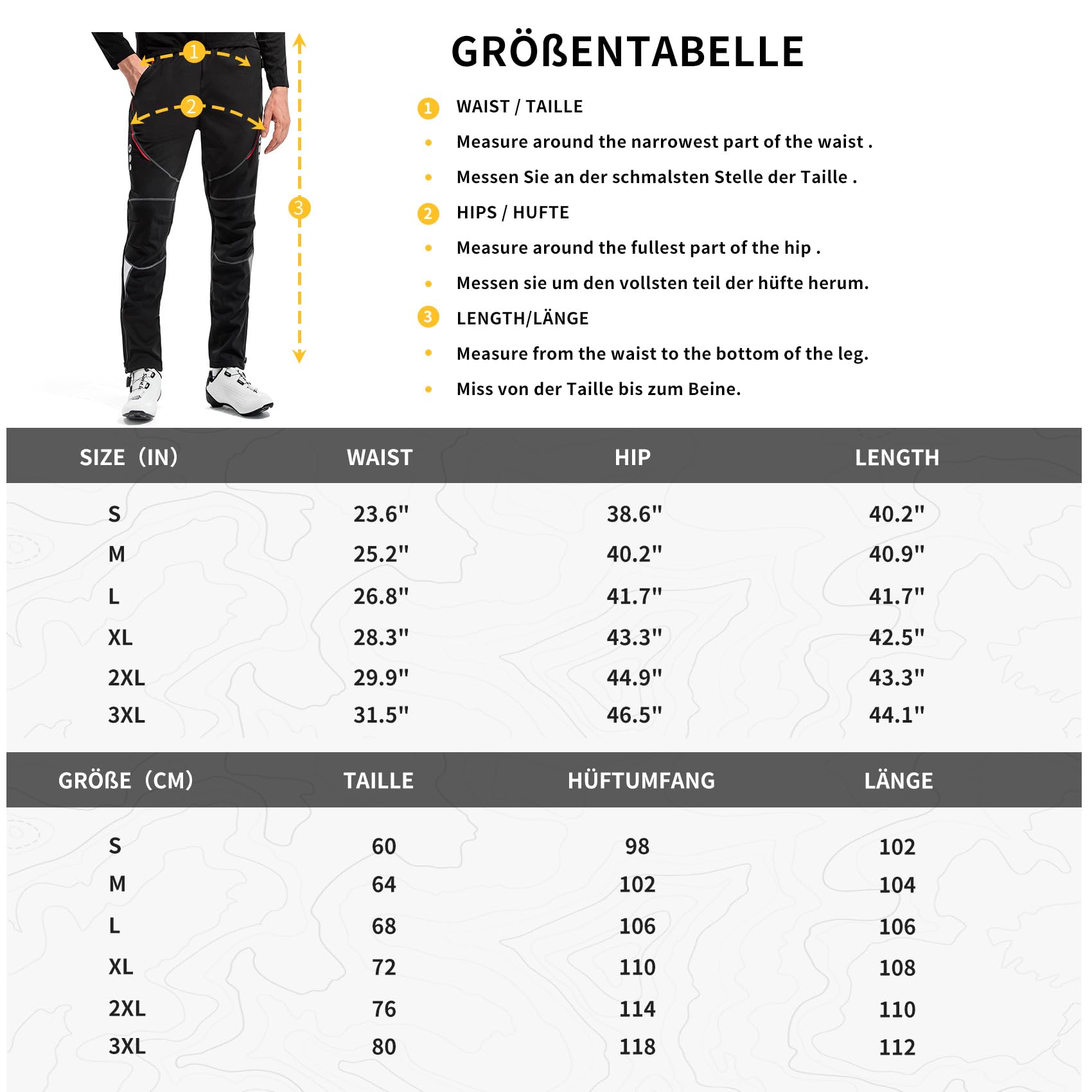 Santic Pantalon Bicicleta Hombre Largo Pantalones Ciclismo MTB Montaña Invierno con Forrados de Lana adentro Térmicos - First