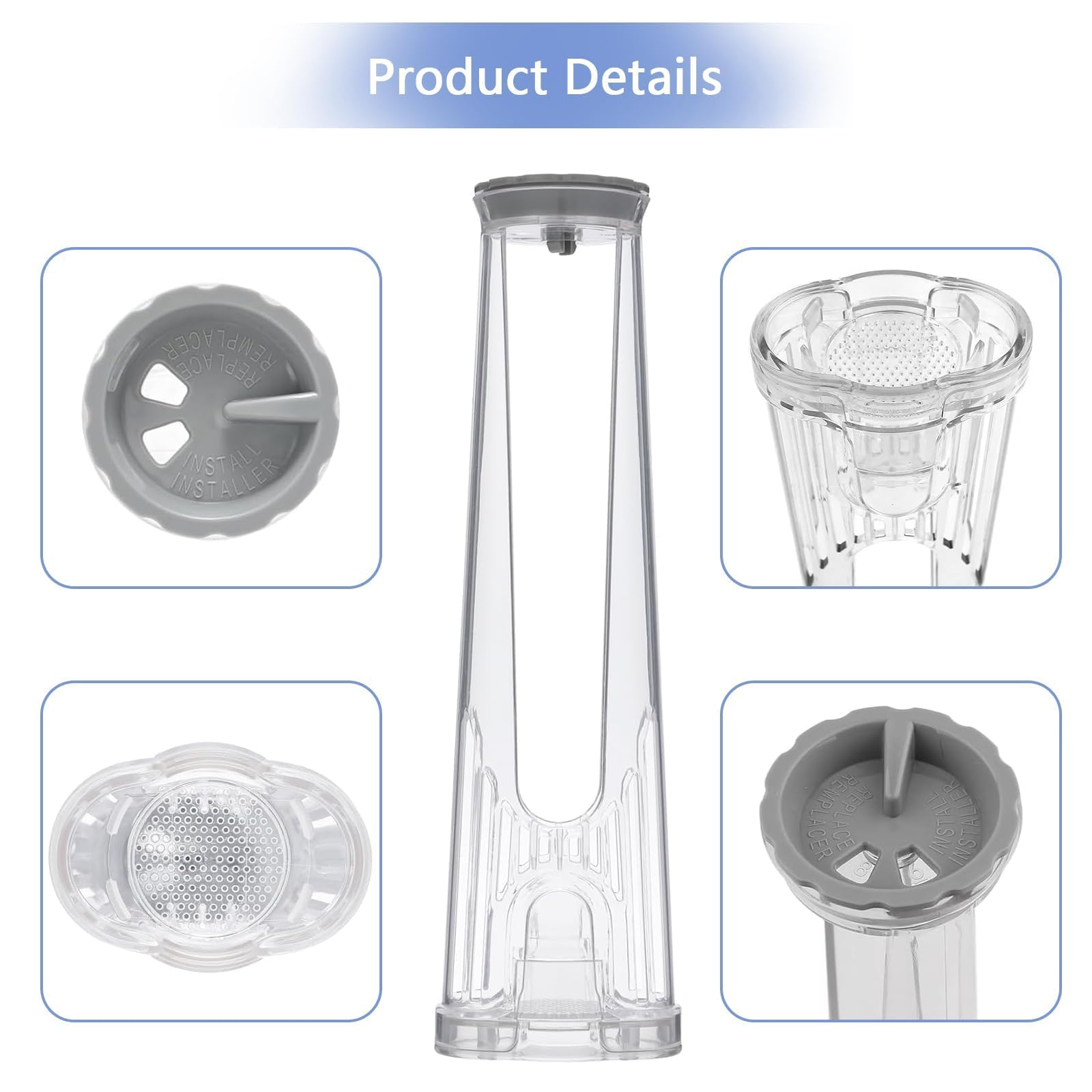 Kit de inicio de repuesto para Keurig 2.0, K-Cup K300/K400/K500, incluye soporte para filtro de agua y 6 filtros de repuesto
