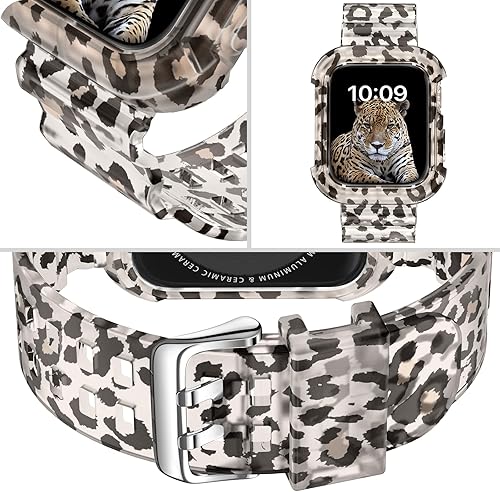 Miniatura 3 de DABAOZA Compatible con Apple Watch Band transparente de 1.496 pulgadas, 1.575 pulgadas, 1.614 pulgadas, 1.654 pulgadas, 1.732 pulgadas, 1.772