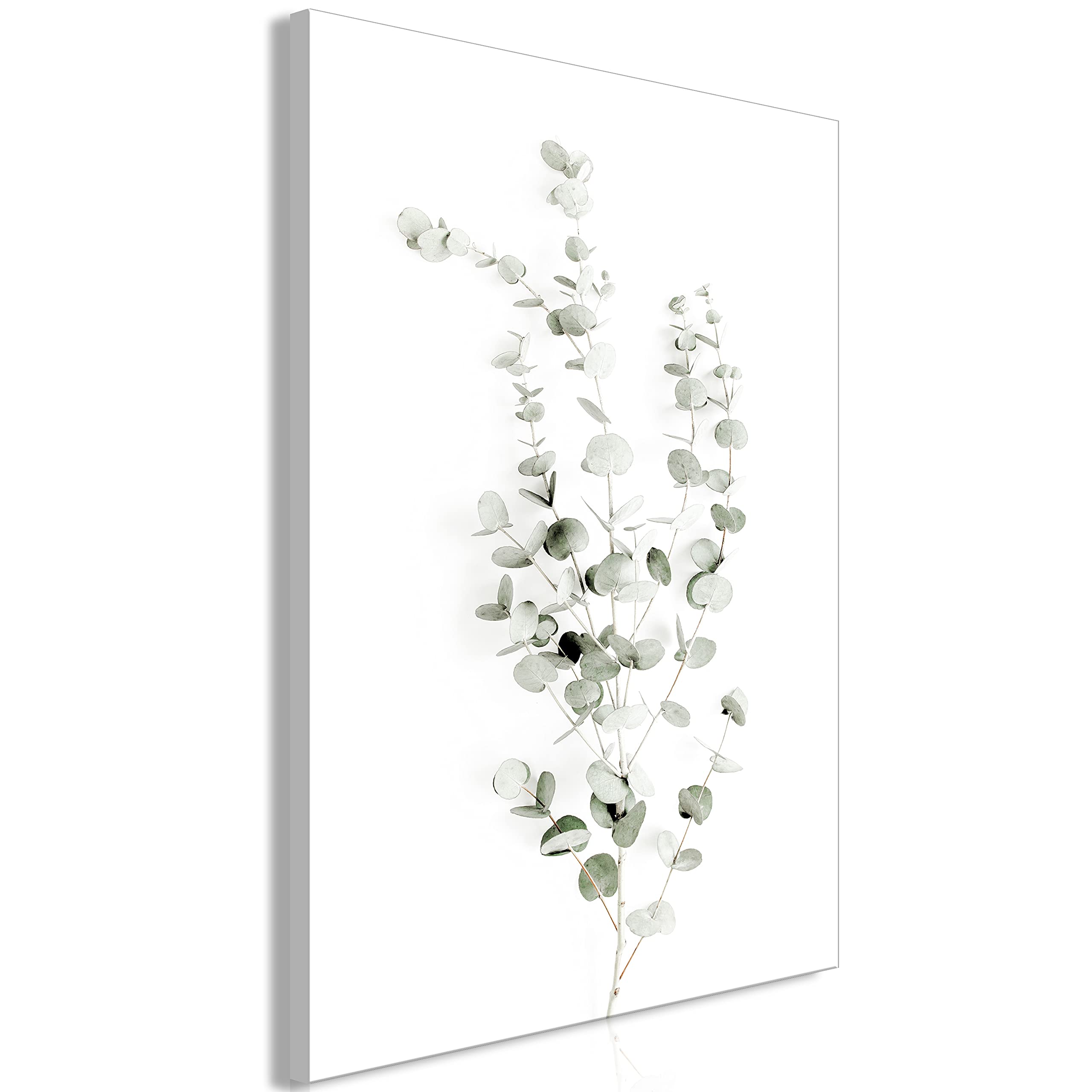 murando Cuadro Acústico Hojas 60x90 cm espuma acústica absorbe el sonido | aislamiento lienzo de 1 pieza Impresión Artística Decoración de Pared Imagen Planta Naturaleza Abstracto