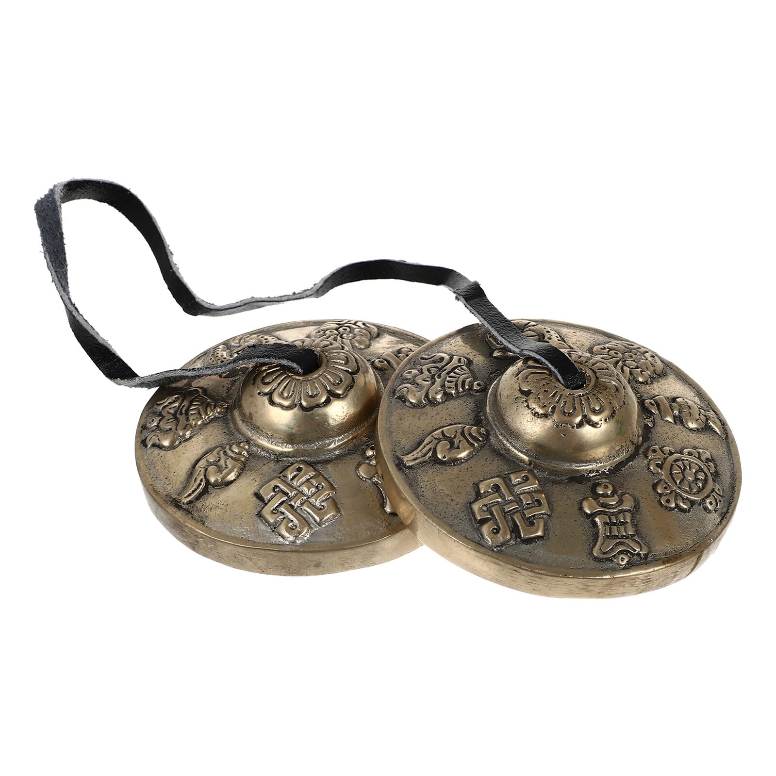 Reine Kupfer Handgefertigte Yoga Glocke Meditation Klangschale Kleine Percussion Tingsha Becken für Achtsamkeit und Spirituelle Praxis