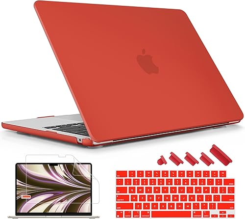 Miniatura 9 de Funda rígida de plástico compatible con MacBook Air de 15 pulgadas M3 A3114 M2 A2941 Releae 2024 2023, funda rígida de plástico con cubierta de