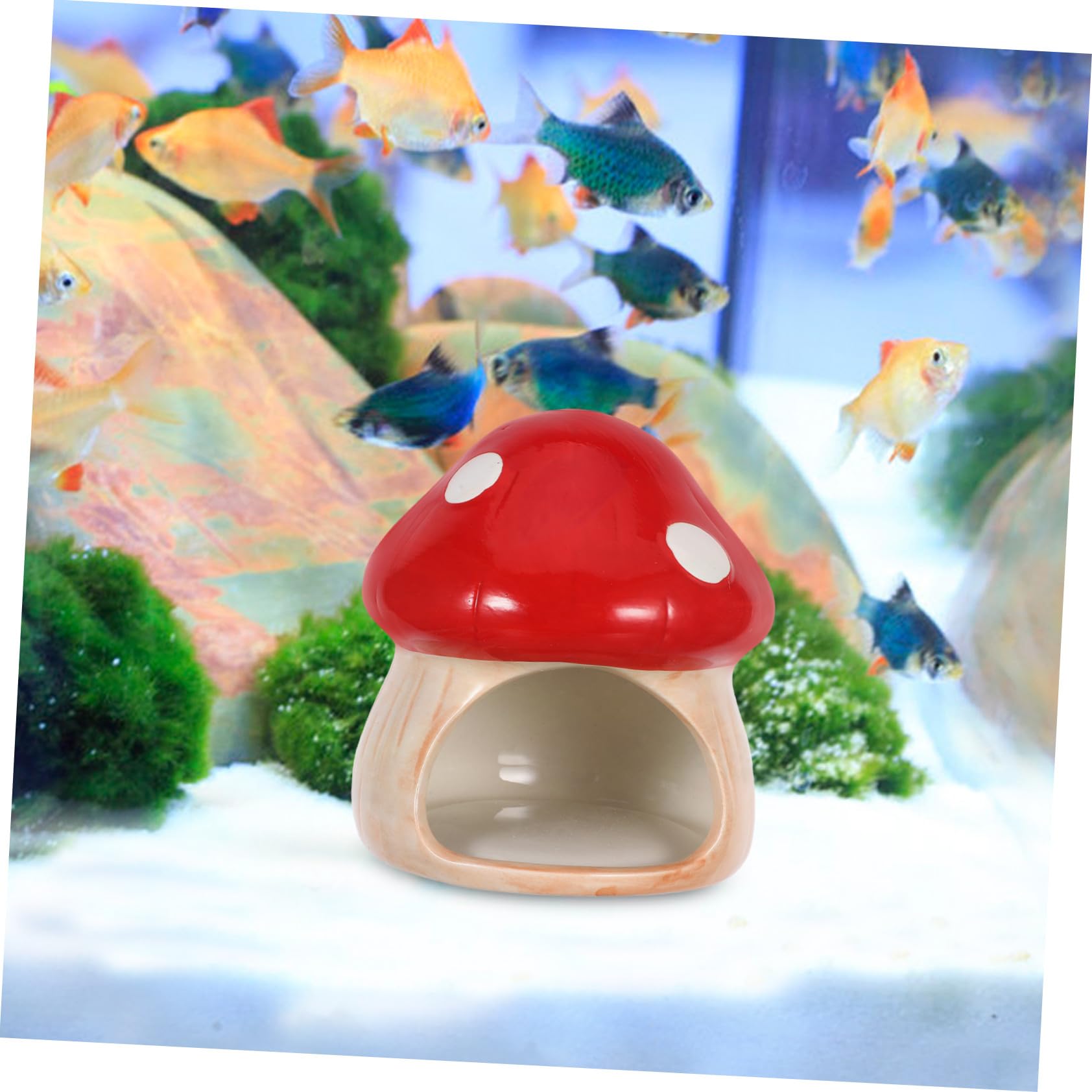 Aquarium Höhle Fischtank Dekoration Aquarium Garnelen Versteck Pilz Pflanzen Dekor Fischtank Hamster Unterschlupf Betta Fisch Dekoration Betta Versteck Garnelen