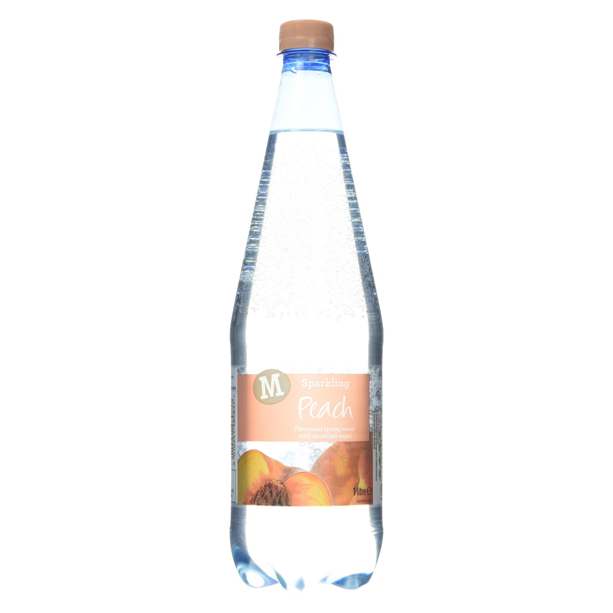 Buy Morrisons Sparkling Peach Flavoured Spring Water, 1L Online at