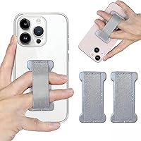 Vista 33 de Soporte de agarre para teléfono de mano, soporte universal para teléfono con correa para dedo, agarre para selfie compatible con la mayoría de 3