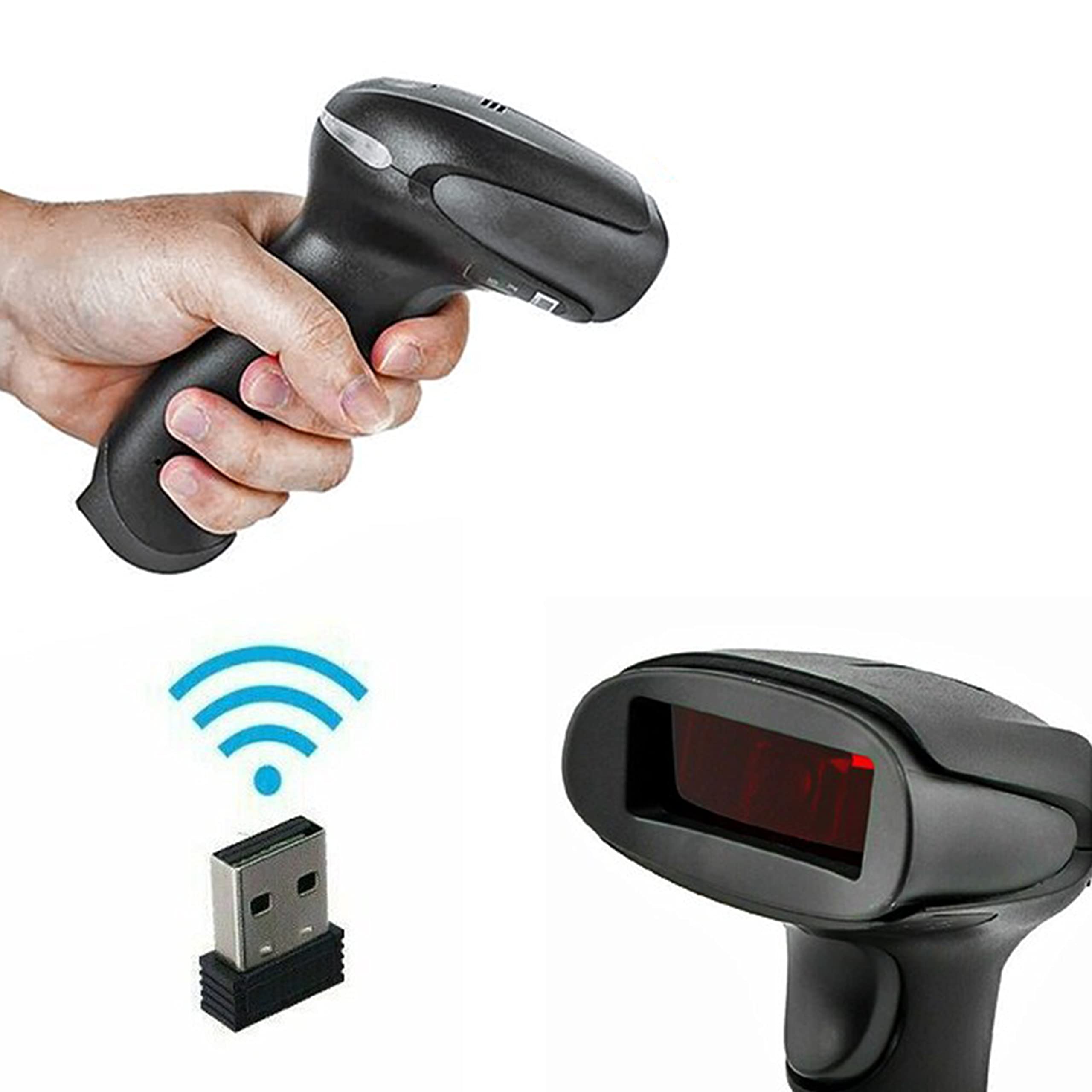 SIMPLETEK – Lettore Codici a Barre Wireless, Pistola Barcode Senza Fili, Scanner per Lotteria Scontrini e Gestione Vendite