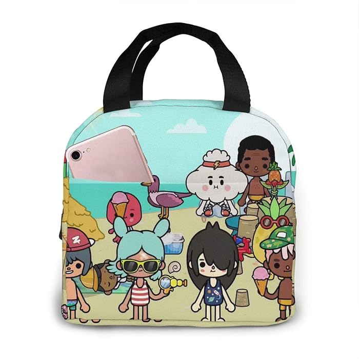 Buy Zhousongst Toca Life World Portable Insulated Lunch Bag Picnic Bags