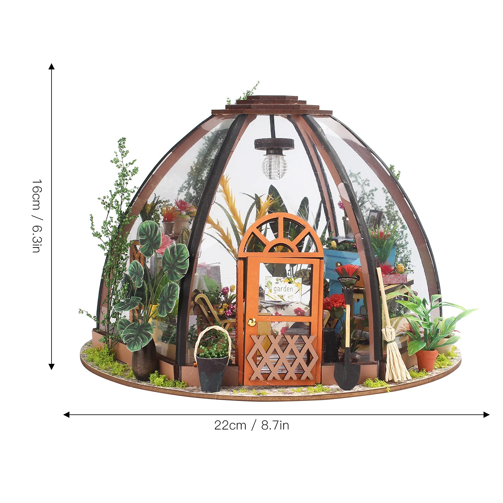 DIY Flower Room Model Ręcznie robiony Drewniany Kreatywność Stereoskopowy zestaw form Miniaturowy domek dla lalek Rzemiosło artystyczne dla dorosłych Nastolatki do dekoracji domu