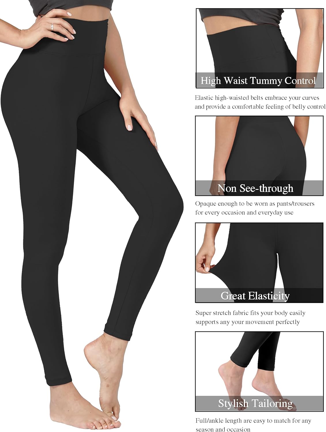 VALANDY Creamlush High Waisted Leggings for Women Buttery Soft Stretchy Tummy Control Workout Yoga Running Pants(S-3XL) - Image 5
