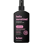 b.tan SPF 7 Tanning Oil | Hello Sunshine - Deep Suntan Dry Spray, Best Outdoor Browning Body Mist, Packed with Moisturizing Goji Berry, Pomegranate + Aai, Austrailian Brand, 8 Fl Oz