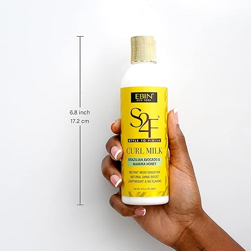 Miniatura 3 de Miel de Manuka y leche rizada de aguacate brasileño - 8 oz/ 8.0 fl oz | Hidratación con peso ligero, fortalece y mejora el cabello | Para todos los