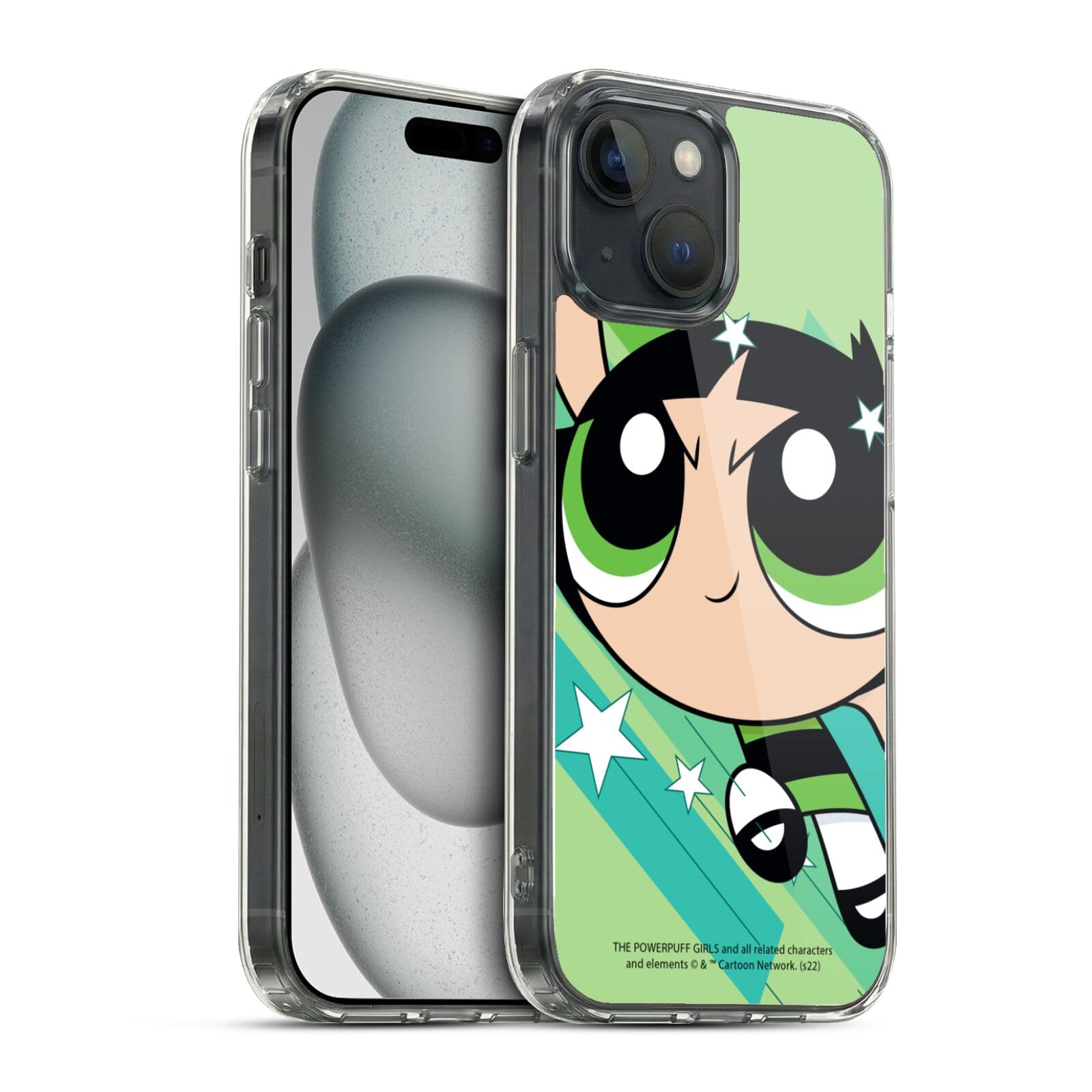 Head Case Designs Officially Licensed The Powerpuff Girls Buttercup Graphics Gel Case [Military Grade Protection] Compatible with Apple iPhone 15 and