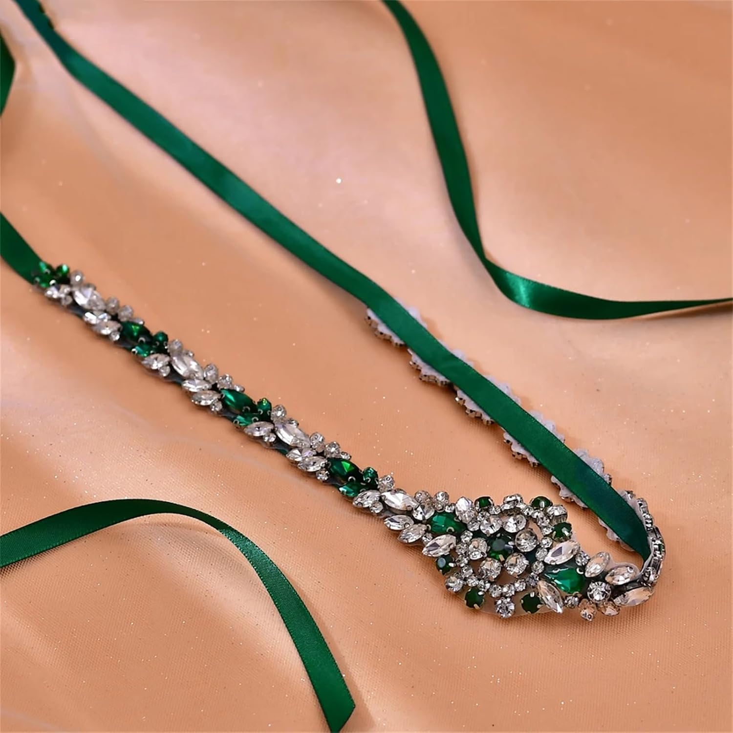 Women’S Handmade EN8 Rhinestone Belt Wedding Accessories Bridal Sash For Banquet Dress Decoration