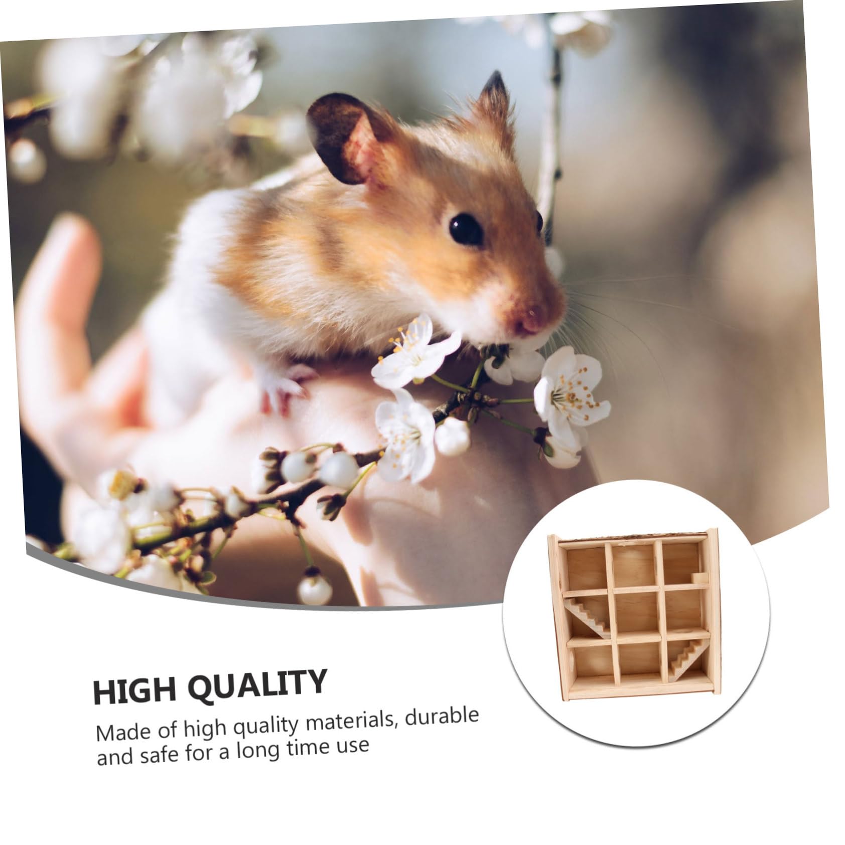 Beaupretty Juguete Laberinto para Hámster Laberinto De Madera Juguete Recreativo para Hámster Túnel De para De Entrenamiento para Mascotas Jaula