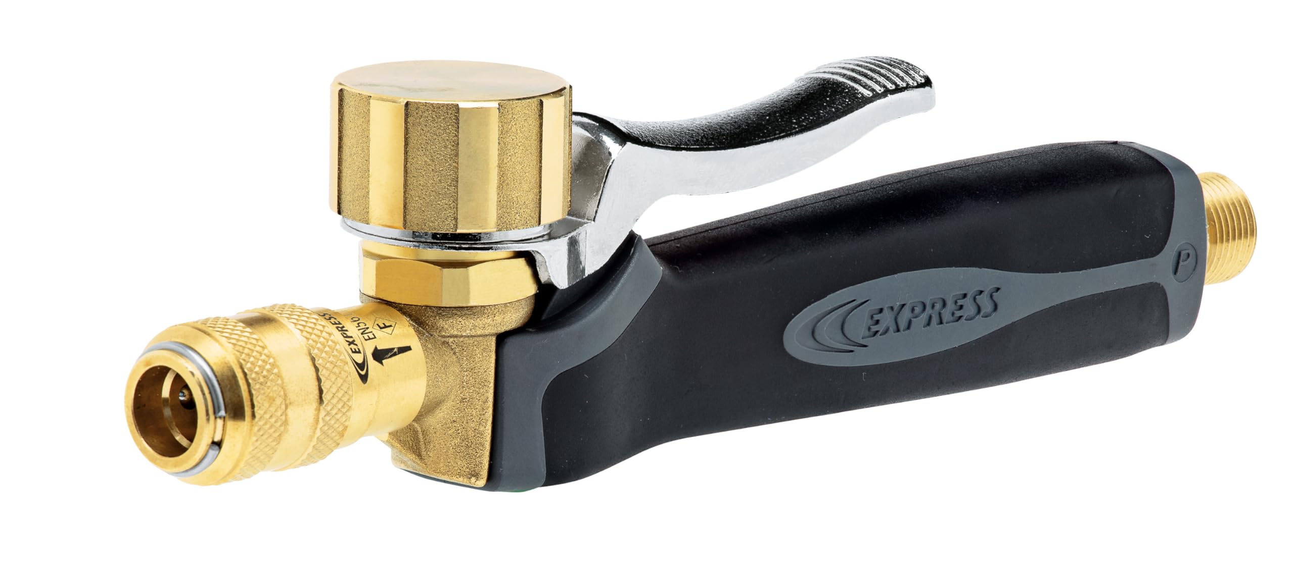 Mango con Gatillo Bimaterial con Conexión Rotatoria de Entrada 3/8 Izquierda - Soplete - Accesorios de Soldadura - Kit de Soldadura - Repuesto Soldadura - Herramienta para Soldadura - EXPRESS