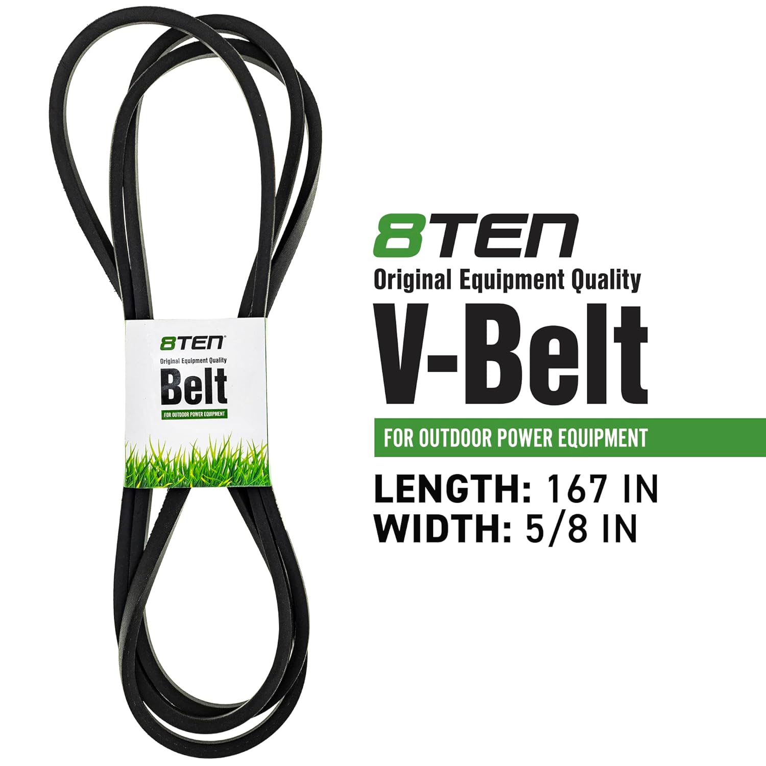 8TEN Drive Belt for John Deere TCU26295 Z910A Z920A Z925A ZTrak 54-Inch Deck 5/8" x 167"
