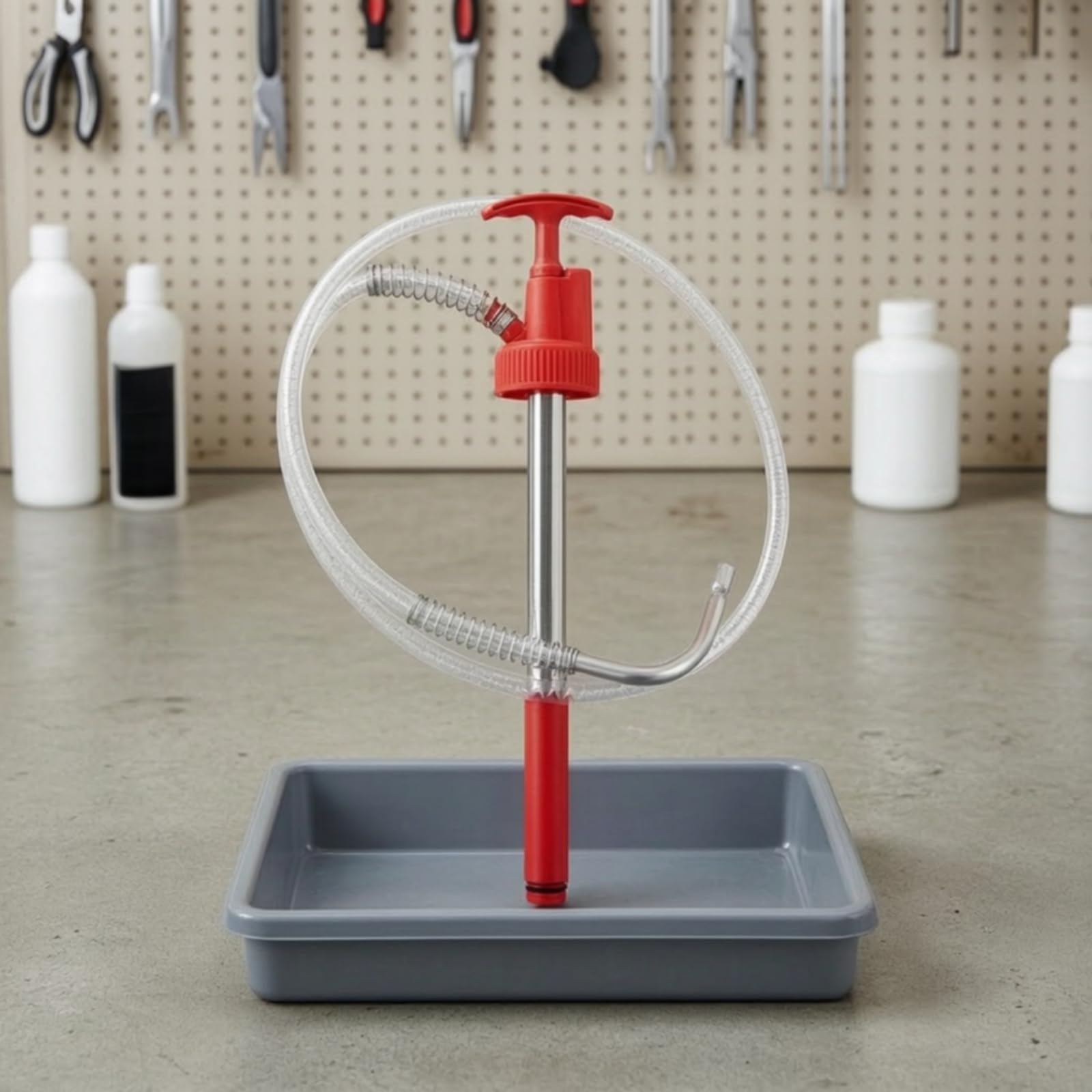 Pompa Olio Manuale Pompa a Mano Pompa di Trasferimento Pompa per Fusti Materiali Plastica E Metallo con Design Resistente per Trasferimento Affidabile
