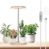Vista 31 de LORDEM Grow Light, LED Plant Light for Indoor Plants Growing, Full Spectrum Desk Growth Lamp with Automatic Timer for 4H/8H/12H, 4 Dimmable Levels