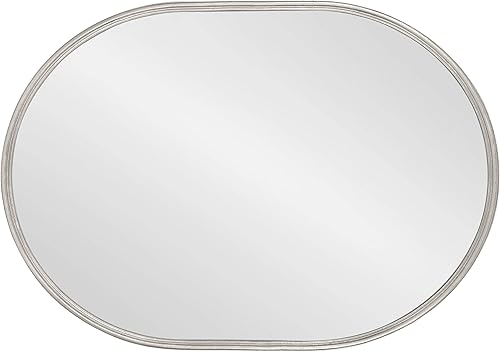 Miniatura 10 de Kate and Laurel Caskill - Espejo ovalado moderno, 18 x 24 pulgadas, negro, espejo decorativo en forma de cápsula para entrada, sala de estar o baño