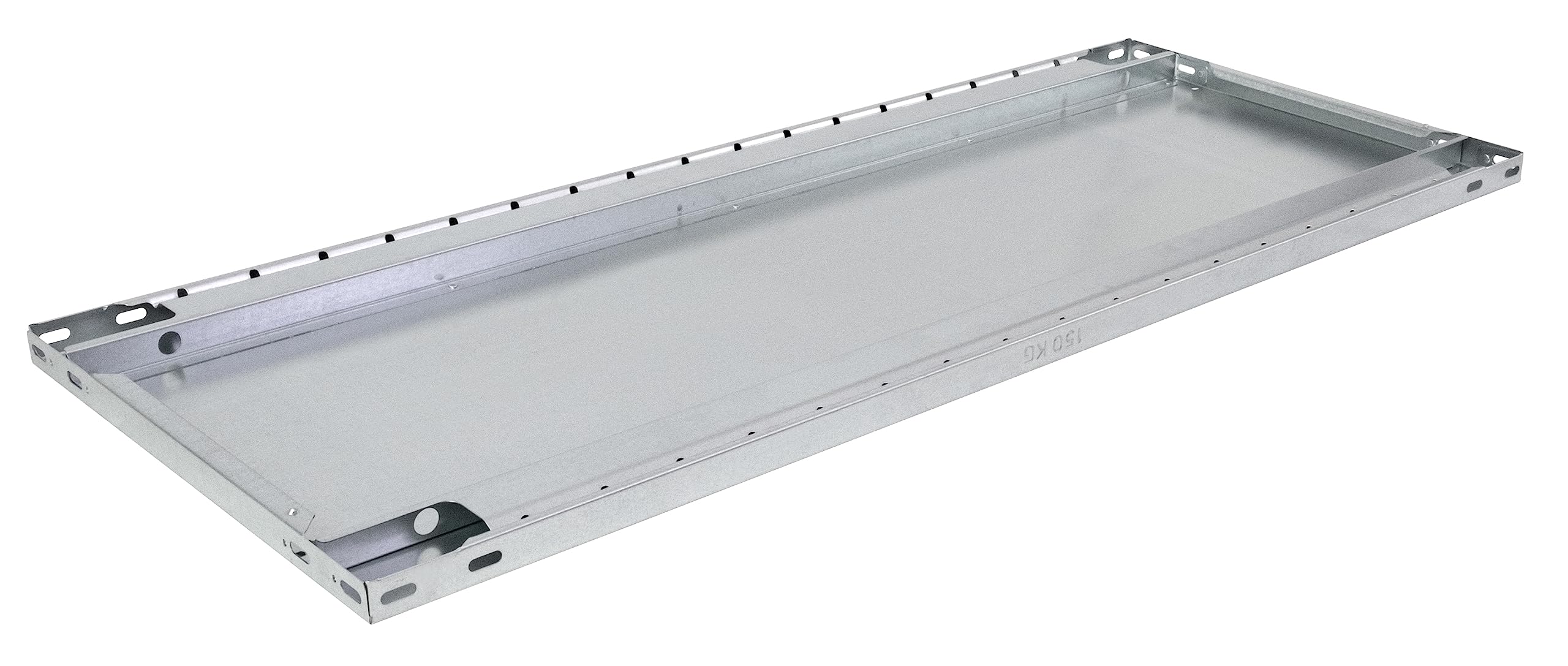 SCHULTE Lagertechnik 2er-Pack-Zusatz-SCHULTE Green Fachboden MULTIplus150 | 1000 x 600 mm (BxT), verzinkt, inkl. 8 Fachbodenträgern
