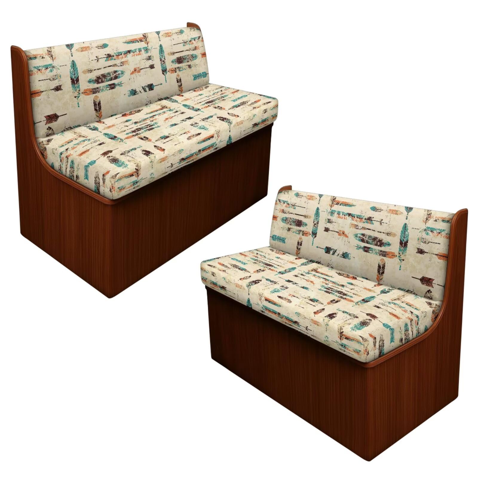 Tomeusey Rv Sofa Cover Set of 2 - Arrow Print Camper Accessories RV Dinette Cushion Covers Camper Cushion Slipcover Stretch 2 Seat Sofa Chair Cover