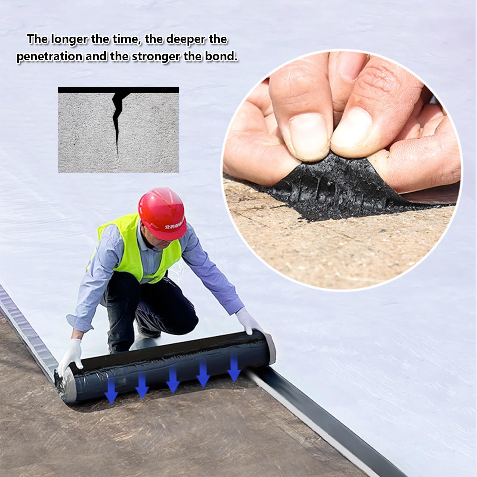 Cinta autoadhesiva para reparación de techos de asfalto, sello impermeable para cobertizos, canalones, ventanas, puertas, fuerte adherencia, 1.5 mm de grosor, 1.5 m x 7.9 m